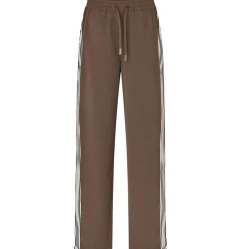 Modström straight regular waist casual broek bruin afbeelding