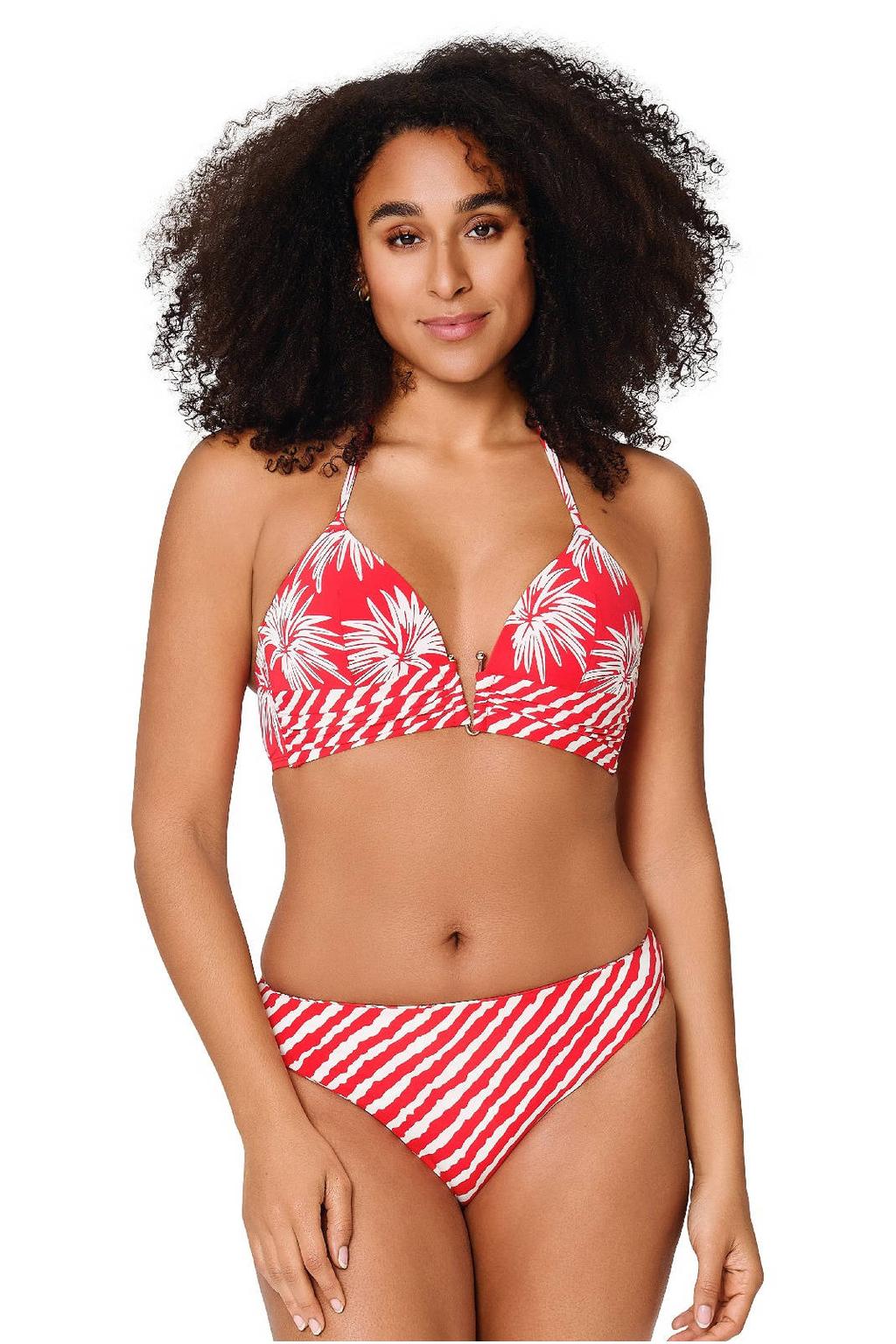 LingaDore reversible bikinibroekje rood/wit