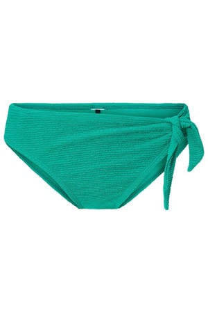 bikinibroekje met textuur groen