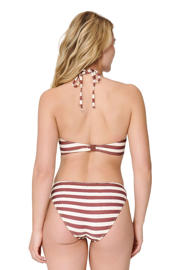 thumbnail: LingaDore voorgevormde triangel bikini set bruin/wit
