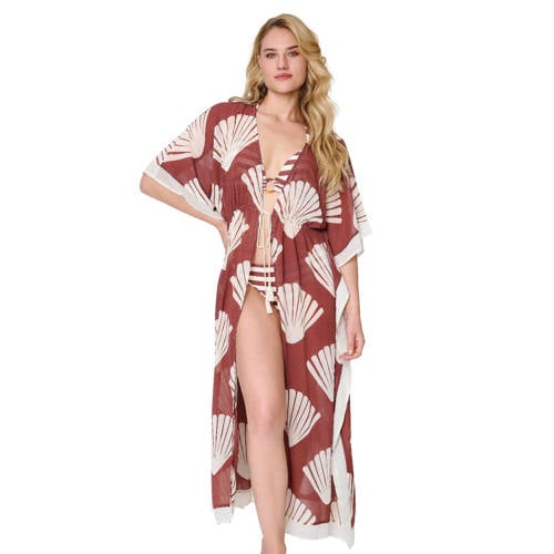 LingaDore strandtuniek bruin/wit afbeelding