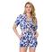 LingaDore strandshort met top wit/blauw