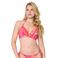LingaDore voorgevormde triangel bikinitop koraalrood/turquoise