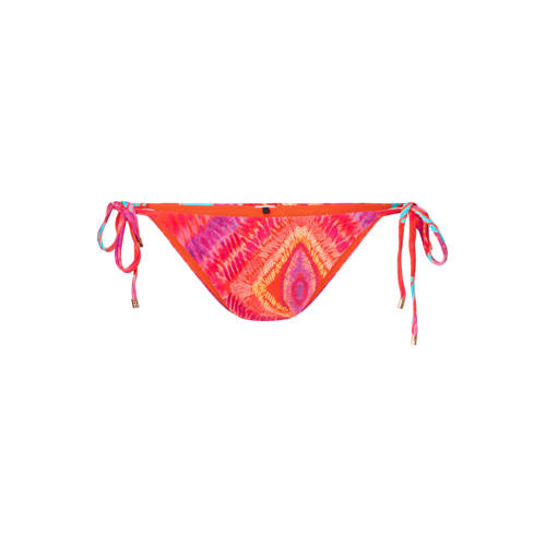 LingaDore strik bikinibroekje koraalrood/turquoise afbeelding