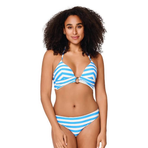 LingaDore voorgevormde triangel bikini lichtblauw/wit afbeelding