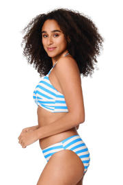 thumbnail: LingaDore voorgevormde triangel bikini set lichtblauw/wit