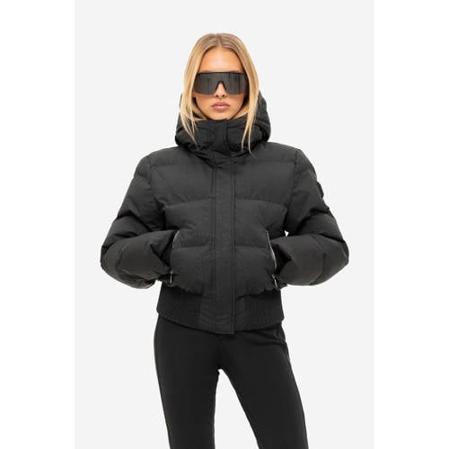 NIKKIE ski jas Numa Glitter zwart afbeelding