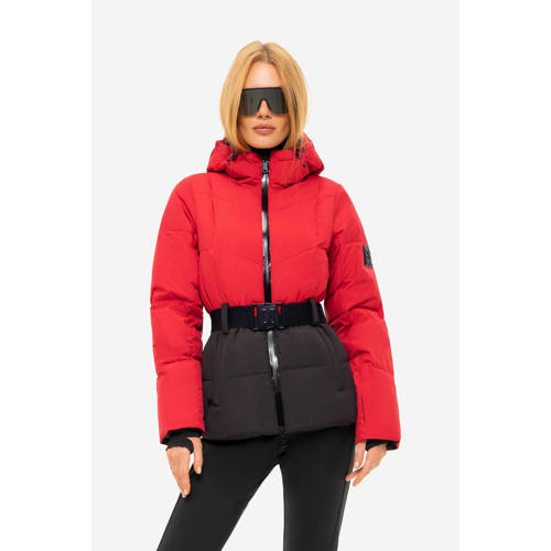 NIKKIE ski jas Nateland Contrast rood/zwart afbeelding