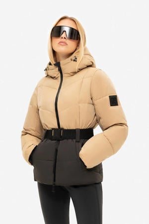 ski-jas Nateland Contrast bruin/zwart
