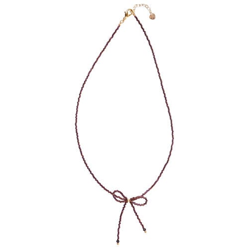 A Beautiful Story gold plated ketting Wishful Black Onyx Red afbeelding