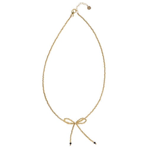 A Beautiful Story gold plated ketting Wishful Black Onyx afbeelding
