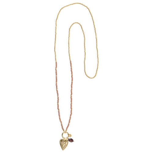 A Beautiful Story gold plated ketting Fantastic Garnet afbeelding