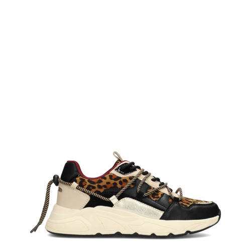 POSH by Poelman chunky sneakers zwart/panterprint afbeelding