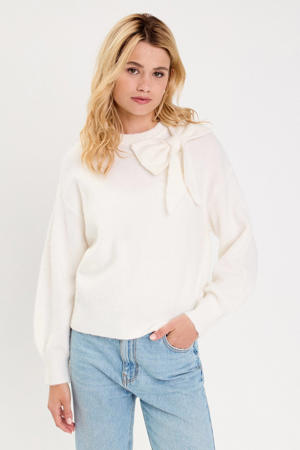 pullover met wol ecru