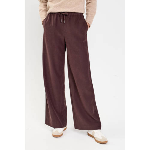 Cache Cache bootcut regular waist casual broek donkerbruin afbeelding