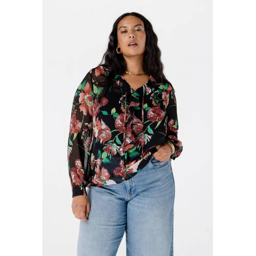 MS Mode blousetop zwart afbeelding