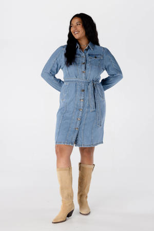 denim blousejurk medium blue denim