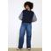 LOLALIZA top donkerblauw met kabels
