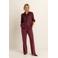 Expresso flared high waist pantalon donkerrood