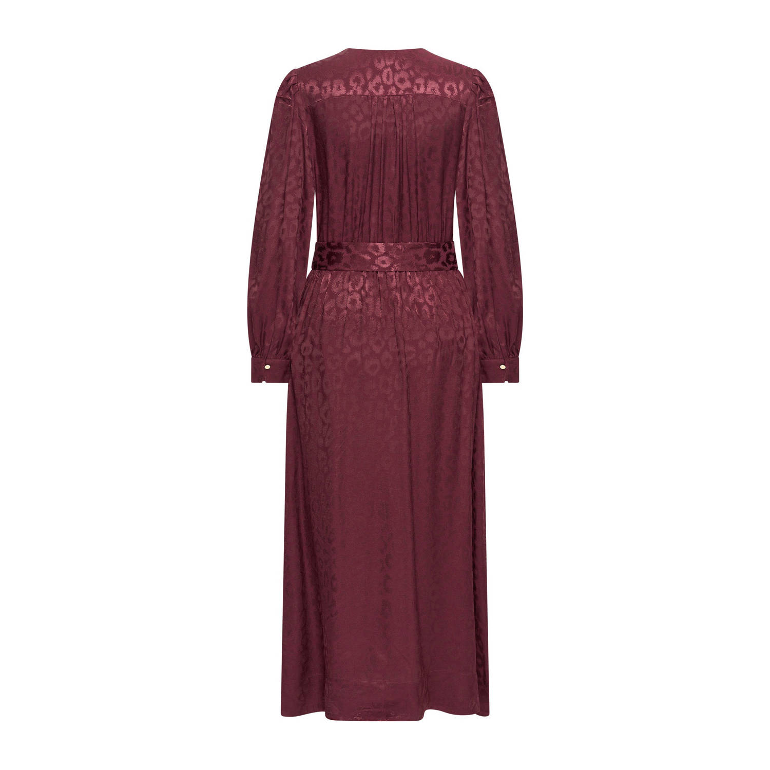 Expresso midi jurk donkerrood
