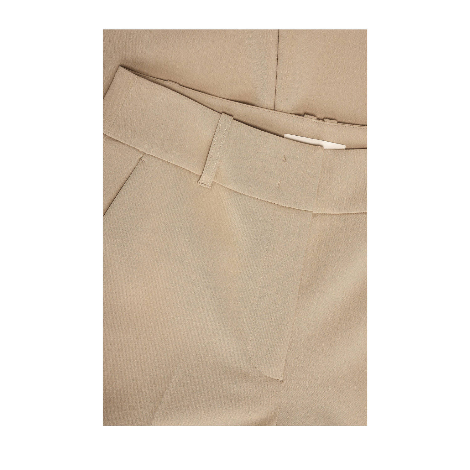 Expresso flared high waist pantalon beige