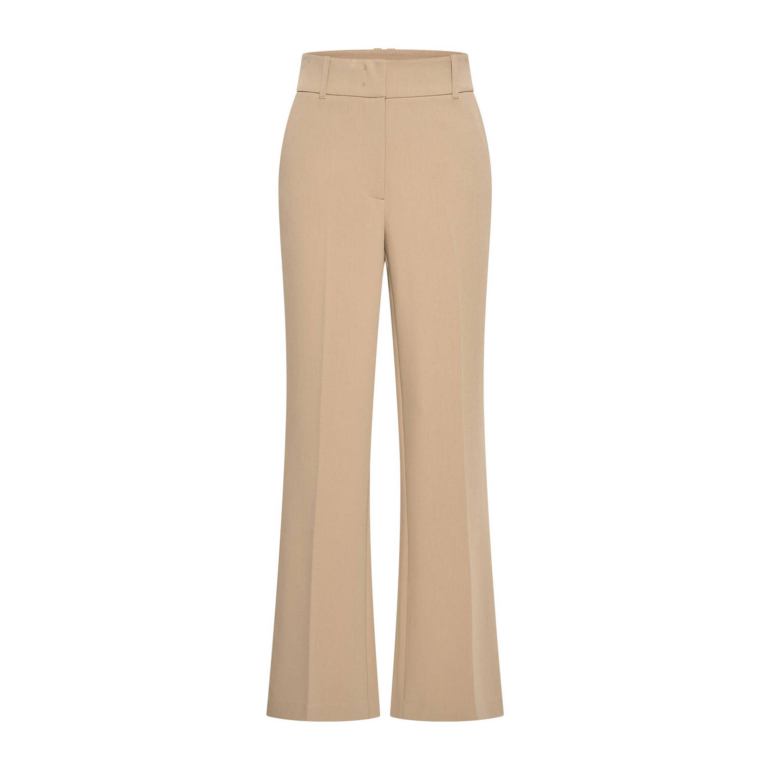Expresso flared high waist pantalon beige