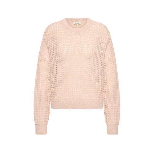 Expresso trui met wol zalm gebreid afbeelding