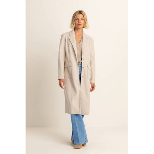 Expresso manteljas gebreid beige afbeelding