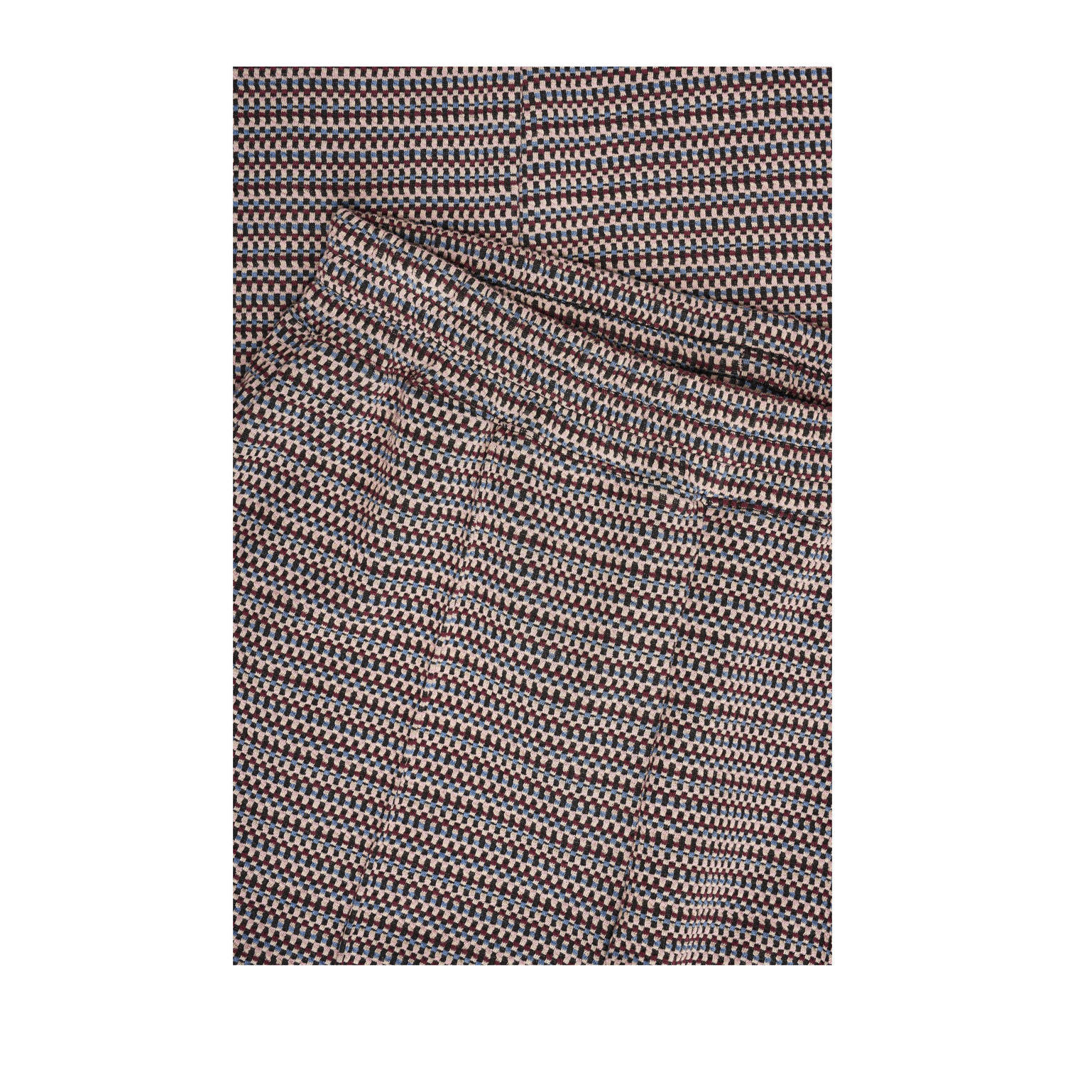 Expresso flared high waist flared broek taupe gebreid