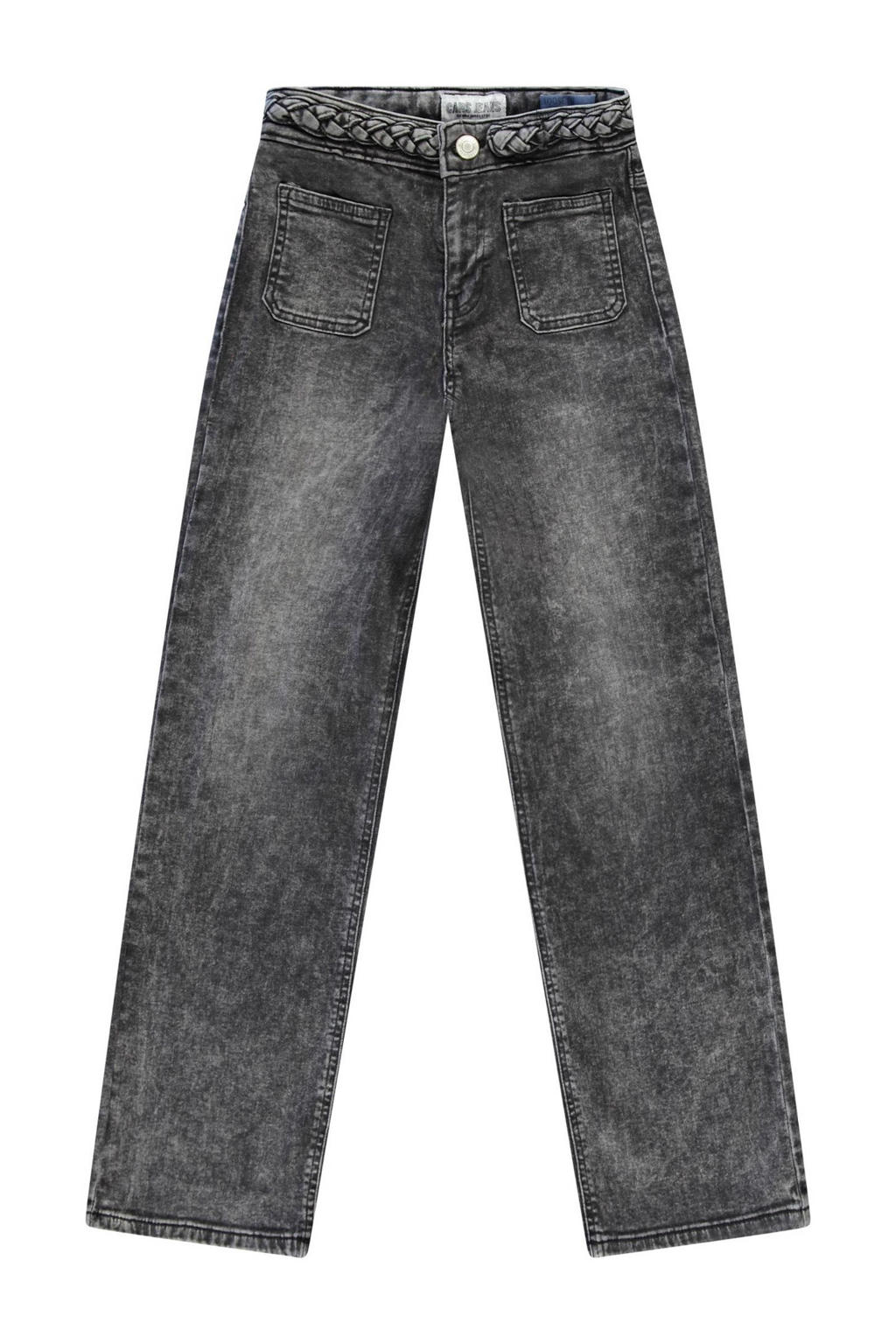 Black denim meisjes Cars loose fit jeans black van denim met effen