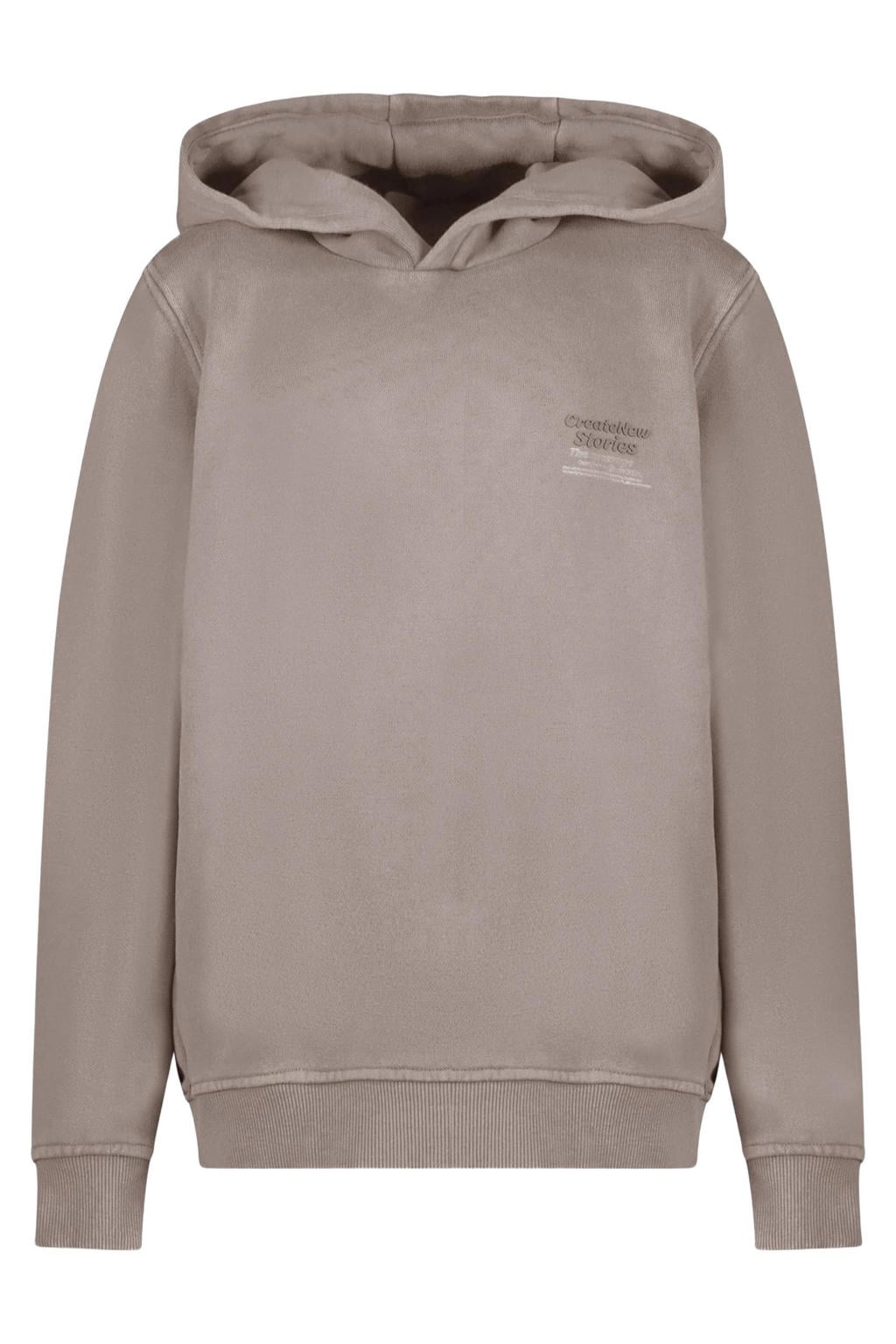 Grijze jongens Cars hoodie van sweat materiaal met backprint, lange mouwen en capuchon