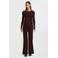 LOVE2WAIT zwangerschaps longsleeve donkerrood rib gebreid