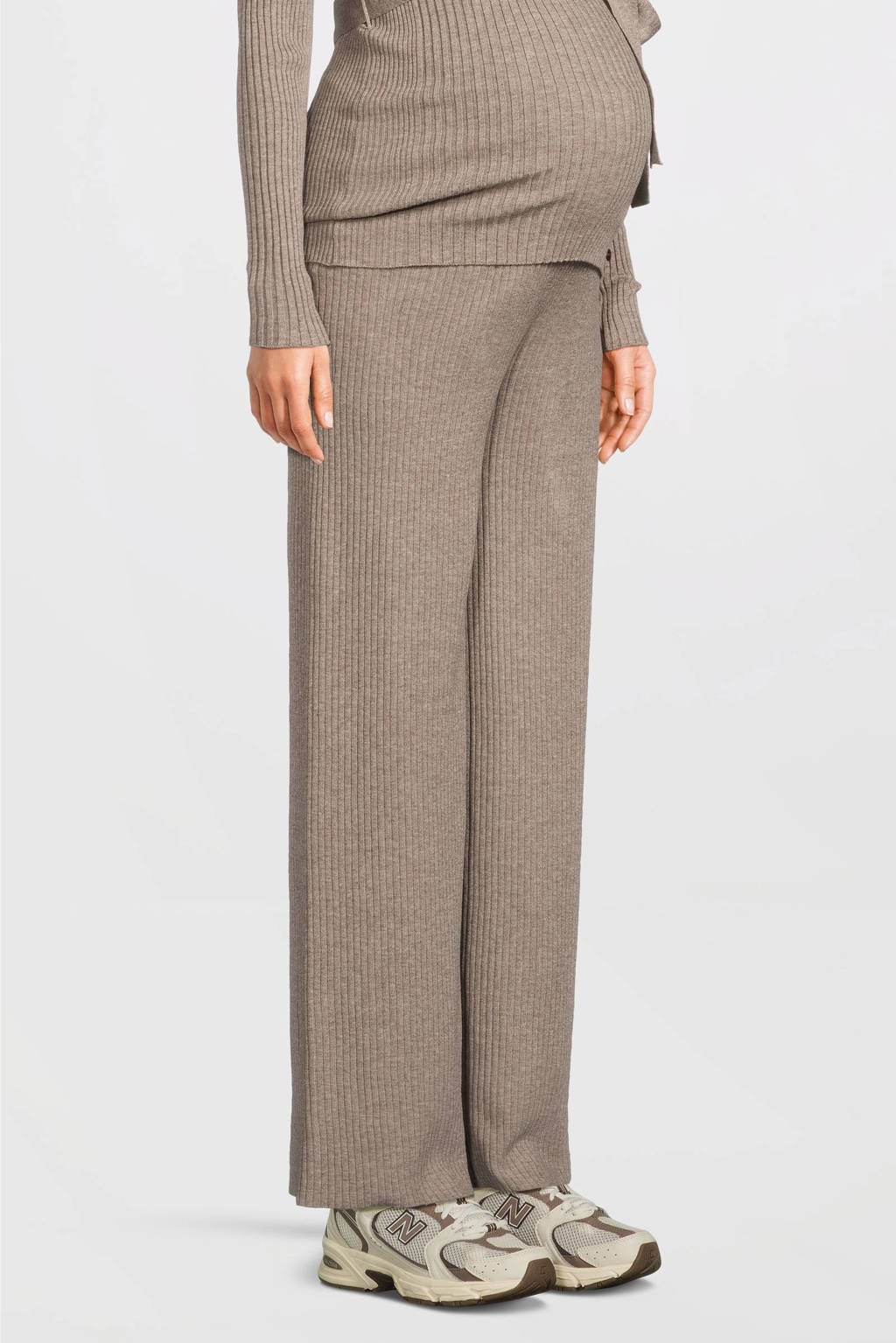 Mamalicious Stoffen zwangerschapsbroek met strikdetail in donkerblauw online kopen | P&C