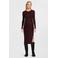 LOVE2WAIT zwangerschaps midi jurk rib gebreid rood