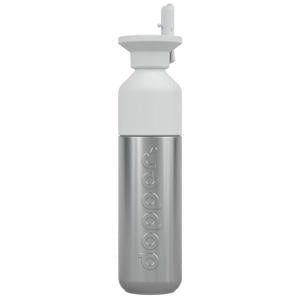 Steel  Drinkfles x Flip Straw - Stainless Steel - 490 ml