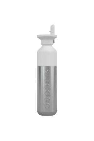 Steel  Drinkfles x Flip Straw - Stainless Steel - 490 ml