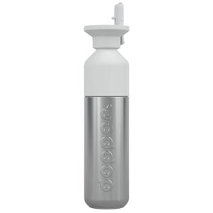 Steel  Drinkfles x Flip Straw - Stainless Steel - 490 ml