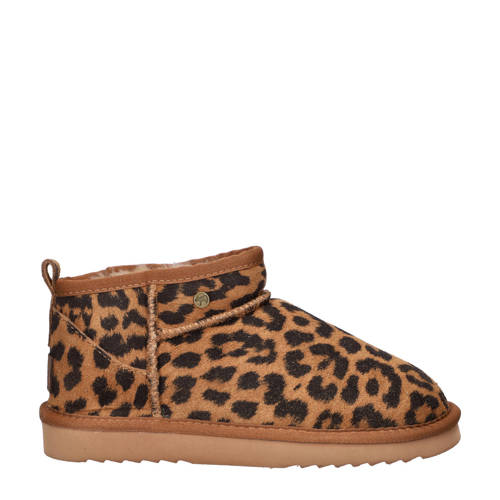 Warmbat Australia Durack suède enkelboots cognac/zwart afbeelding
