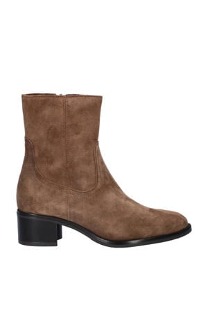 suède enkellaarzen taupe