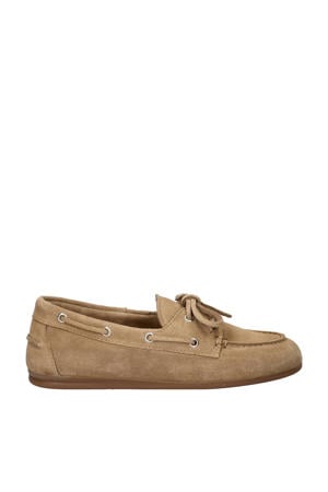 Leom suède bootschoenen beige