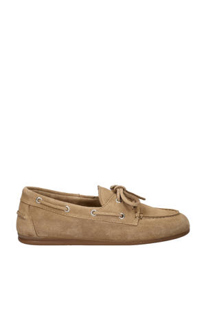 Leom suède bootschoenen beige