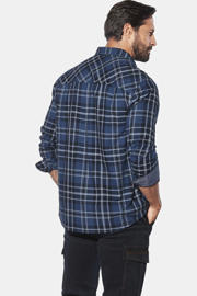 thumbnail: Jan Vanderstorm casual overhemd NORSEN Plus Size donkerblauw