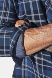 thumbnail: Jan Vanderstorm casual overhemd NORSEN Plus Size donkerblauw