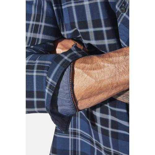 Jan Vanderstorm casual overrhemd NORSEN Plus Size donkerblauw afbeelding