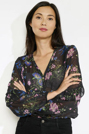 blouse zwart met lurex