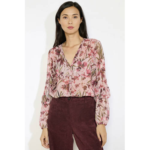 LOLALIZA blouse lichtroze met lurex afbeelding