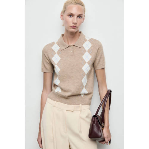 Mango top beige afbeelding