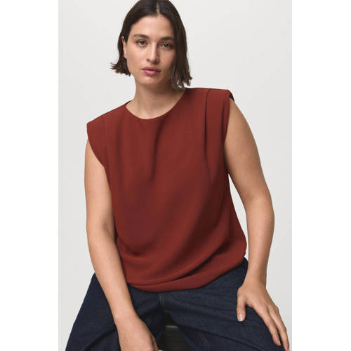 Mango blousetop bruin afbeelding