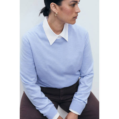 Mango pullover lichtblauw afbeelding