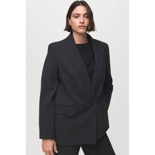 Mango oversized blazer grijs afbeelding